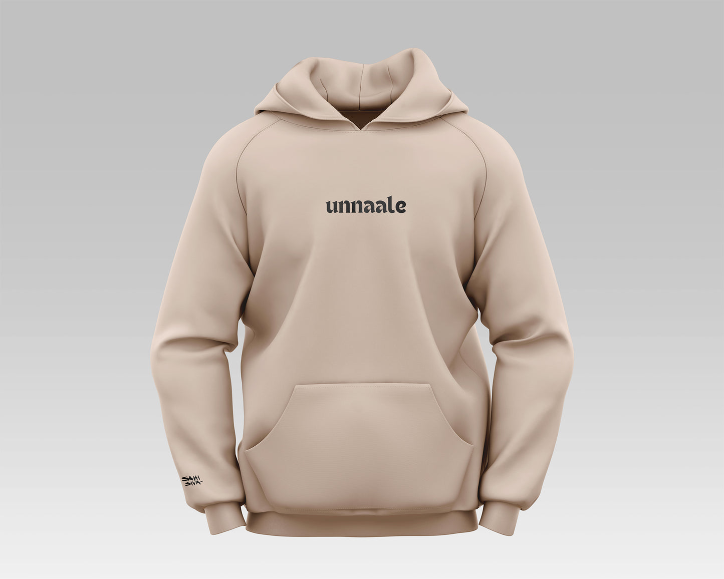 "UNNAALE Embroidered Hoodie featuring intricate embroidery for a cozy and chic look."