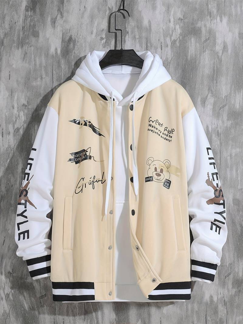 Grateful Bear Varsity Jacket-Swerve