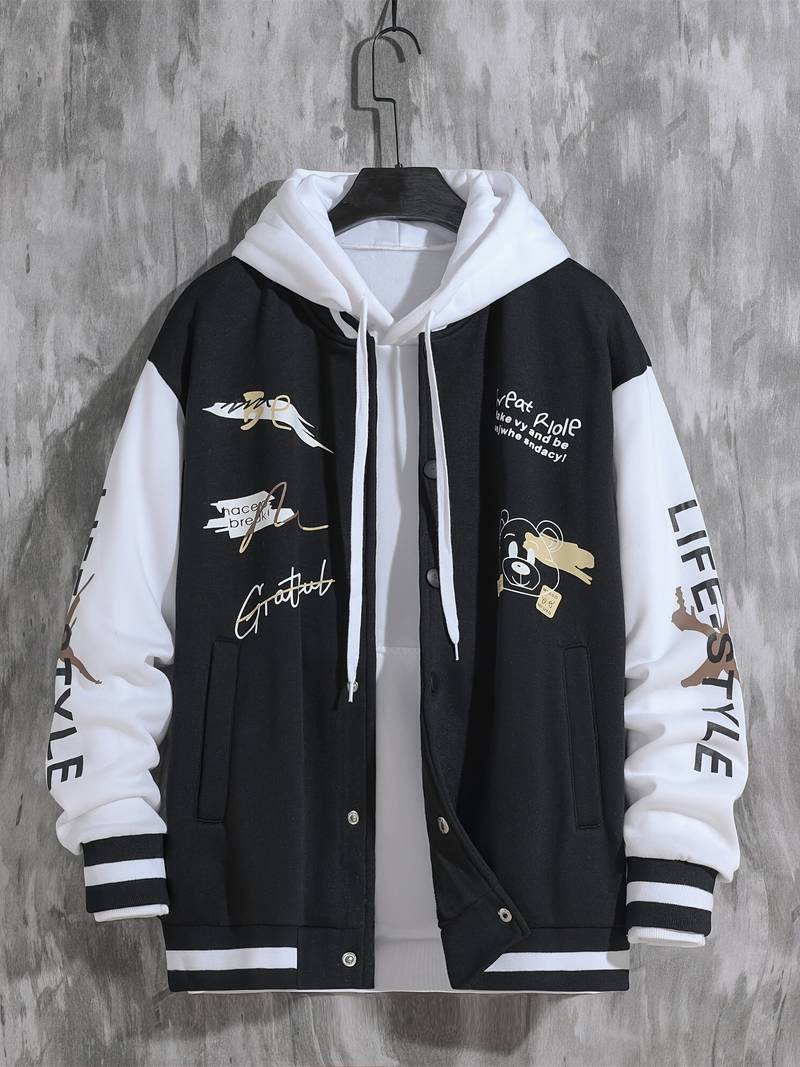 Grateful Bear Varsity Jacket-Swerve