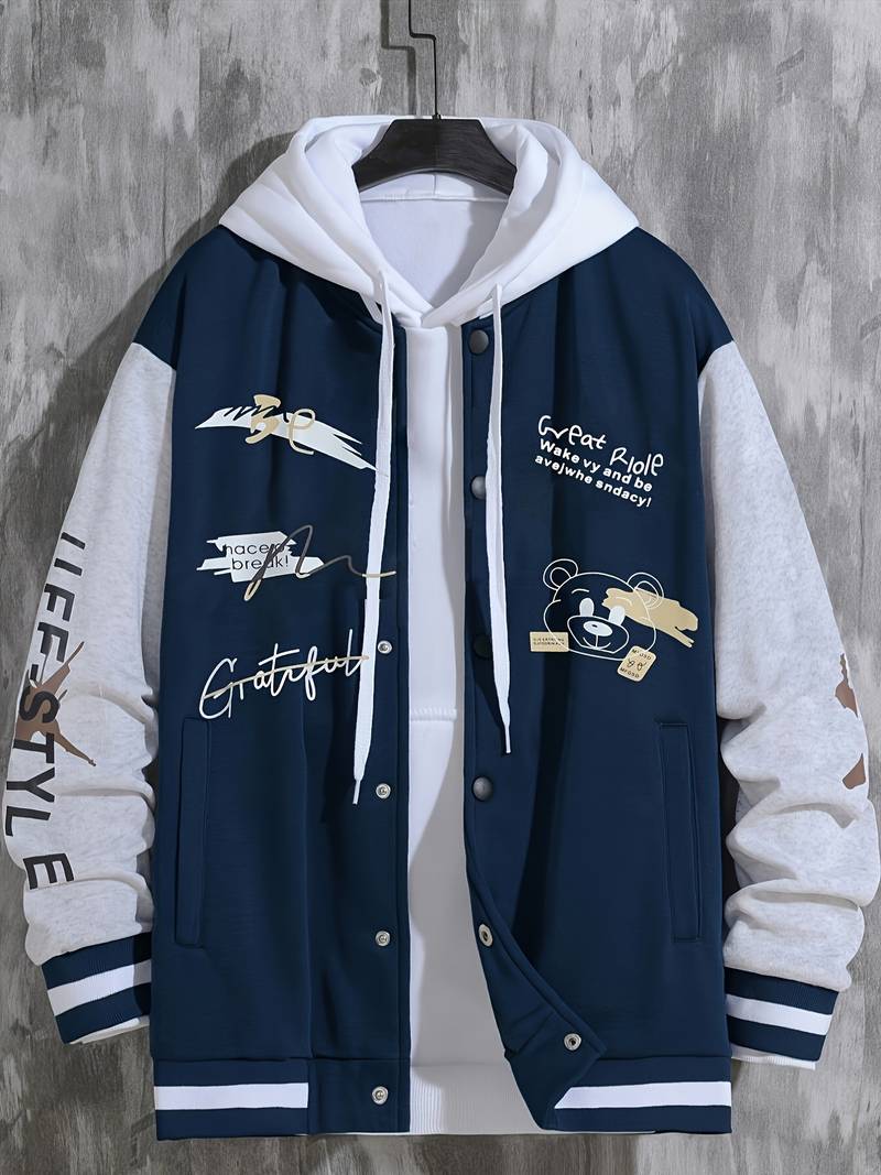 Grateful Bear Varsity Jacket-Swerve