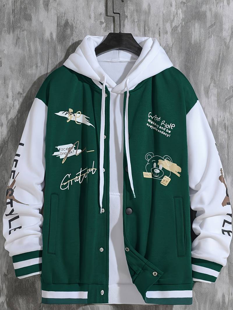 Grateful Bear Varsity Jacket-Swerve