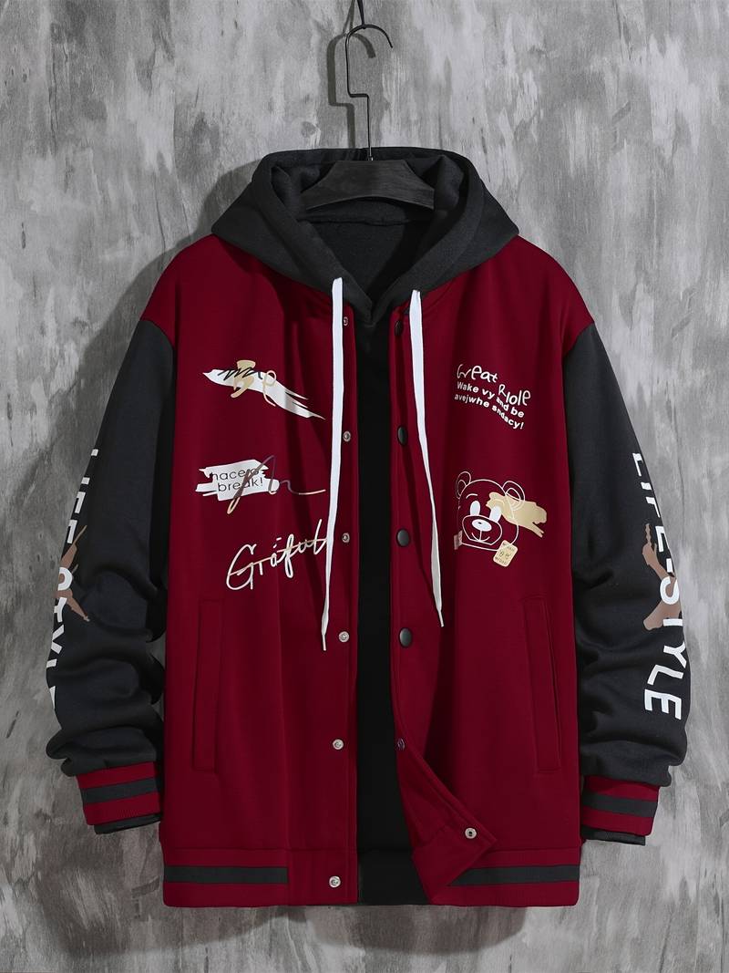 Grateful Bear Varsity Jacket-Swerve